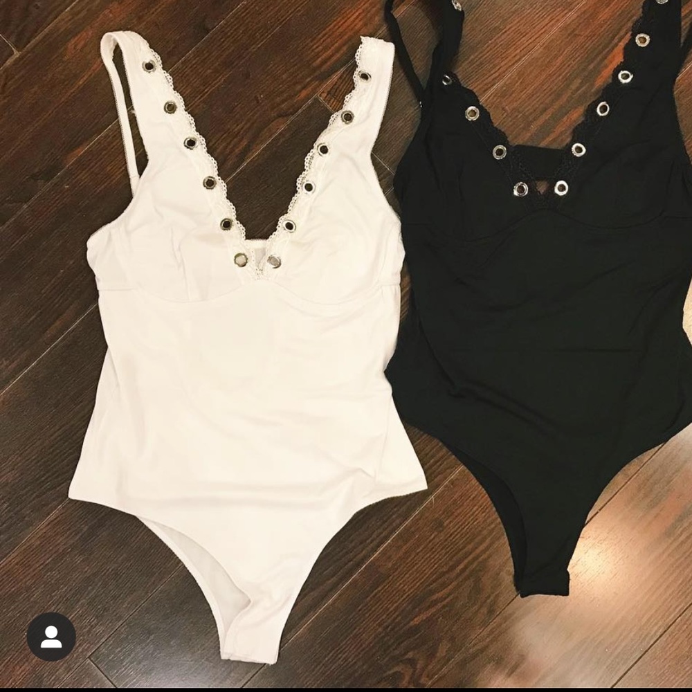 NWOT Ruby and Jenna White Bodysuit